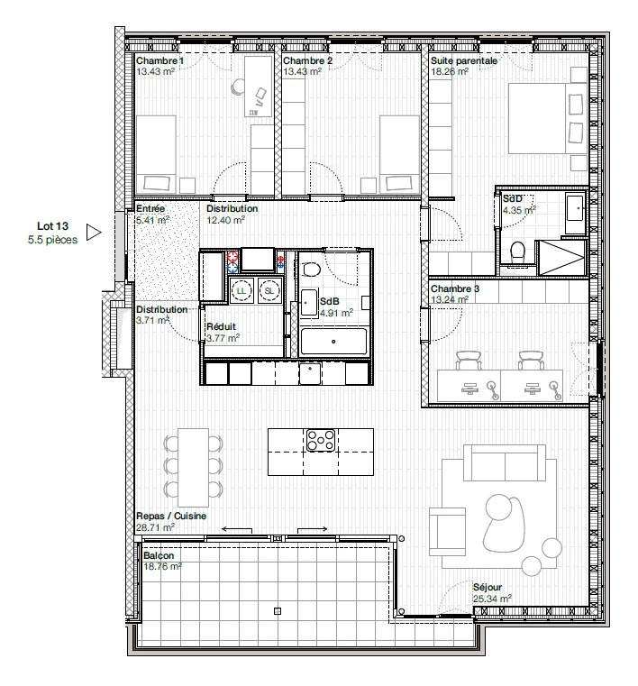 In vendita, Appartamento PPE, 1632 Riaz, Ref 1632.13