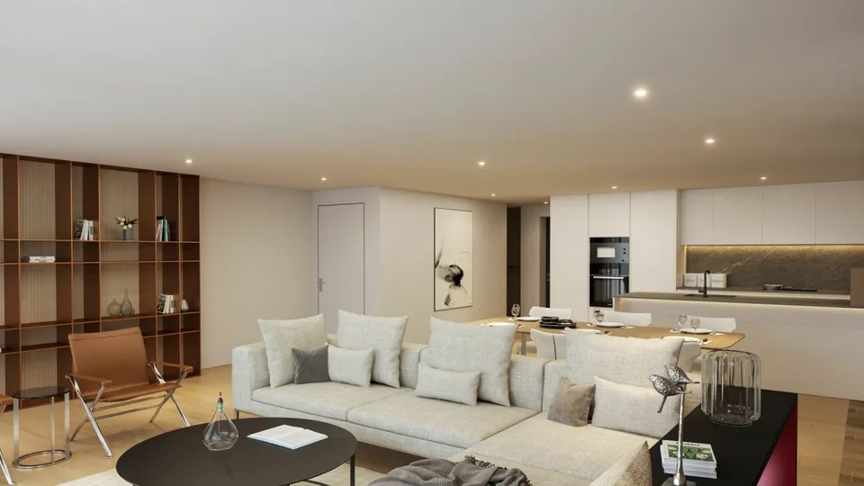 Appartamento giardino di 4,5 locali in stile maisonette con terrazza, balcone e camera principale