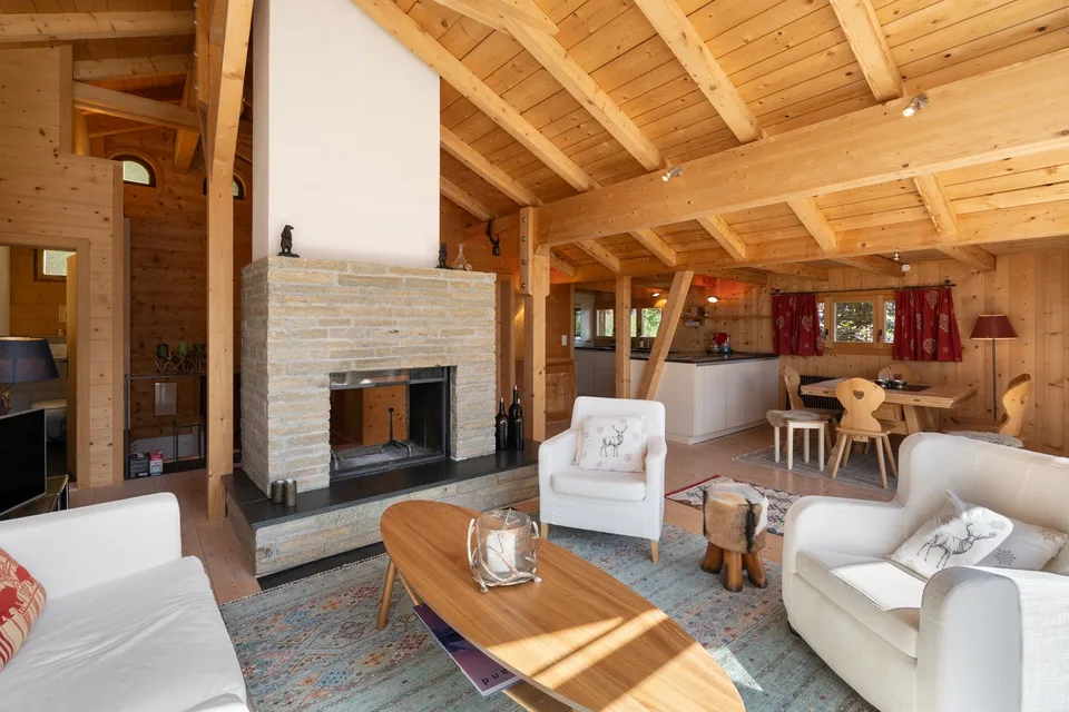 Un refuge avec une vue à perte de vue à Davos Wiesen