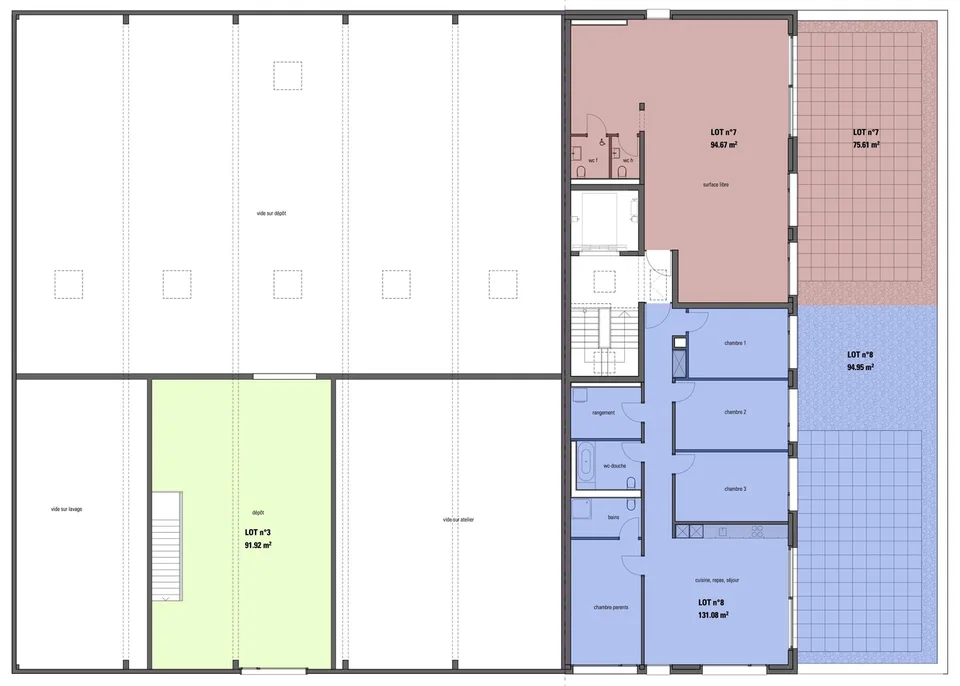 5.5 pces neuf de 131m2, terrasse Sud-Est de 95m2 , vue sur les Alpes