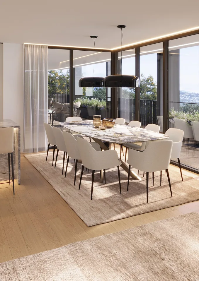 Attika 5.5 Lokale – Exklusives Penthouse mit Panoramaterrasse | Residenz Oasis, Pregassona