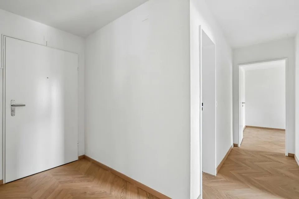 Appartement de 3½ pièces élégamment rénové avec balcon et vue verdoyante