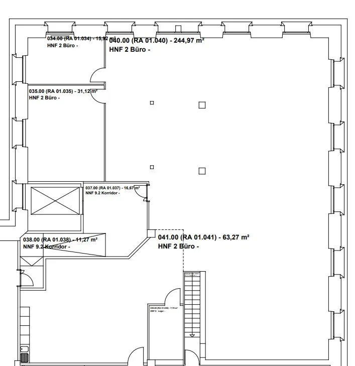 For rent office space of 363 m2 with kitchen area – photo 8 of 8
