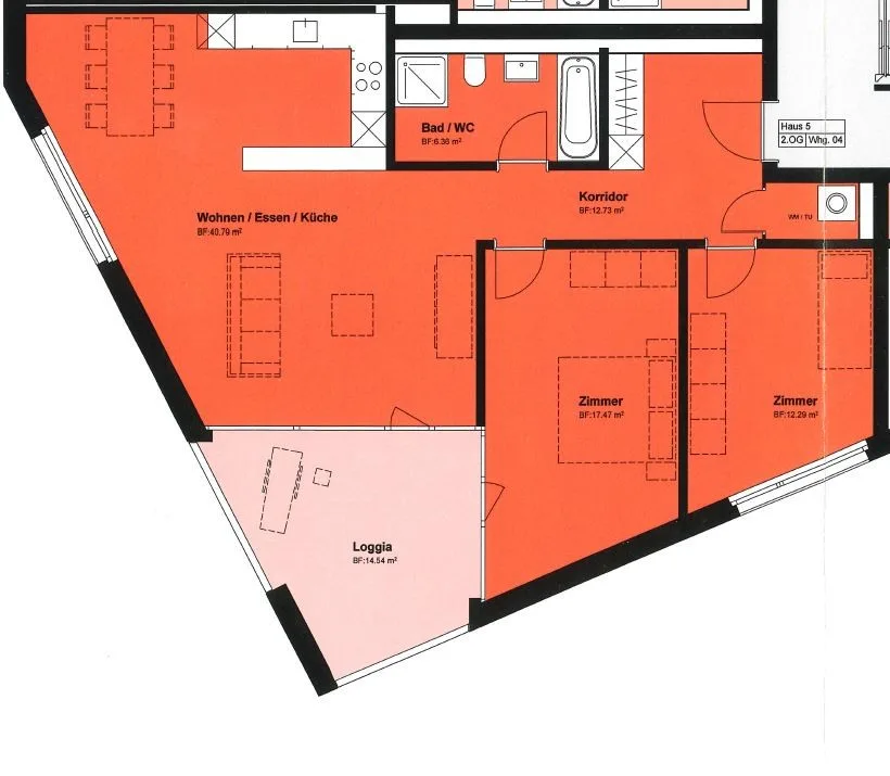 Spacious new building apartment with beautiful loggia