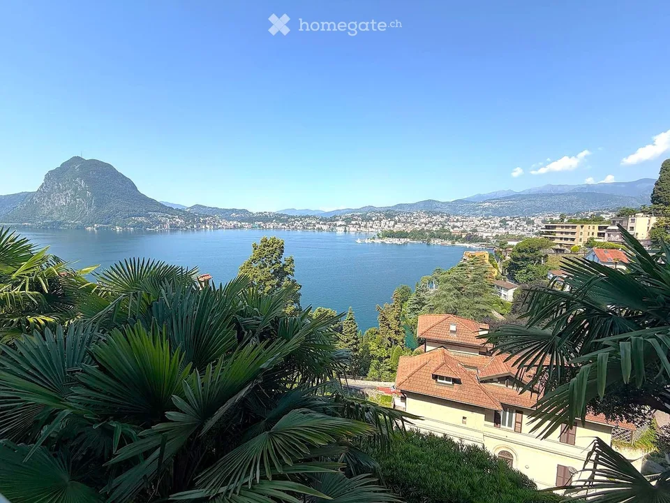 3,5 pièces meublés à Castagnola avec panorama célèbre