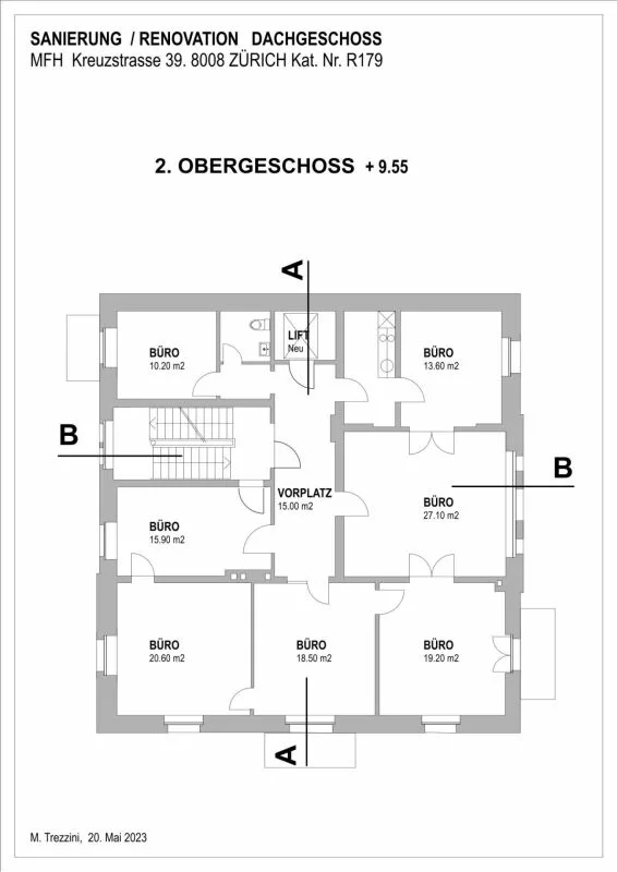 Repräsentatives Altbau-Büro im Seefeld zu vermieten – Foto 9 von 10