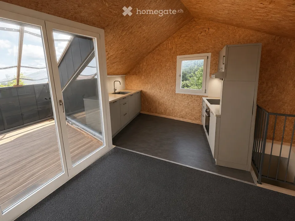Appartement-maisonnette 4,5 pièces aux étages supérieur et mansardé à Romanshorn près du lac