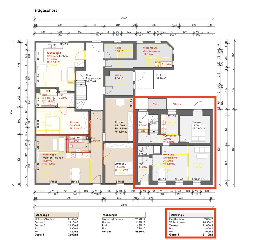 APPARTEMENT EN REZ-DE-CHAUSSEE 2.5 PIÈCES LUMINEUX ET MODERNE