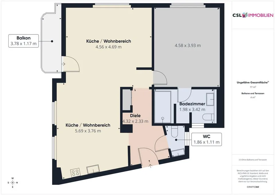 Sanierte Wohnung am pulsierendem Schaffhauserplatz – Foto 8 von 8
