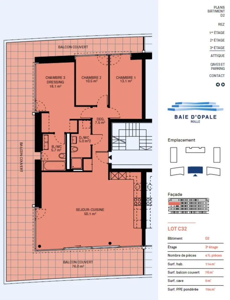 Neue Wohnung von hohem Standard - 4,5 Zimmer in Ecklage mit 76m² Balkon - Seeblick – Foto 8 von 9