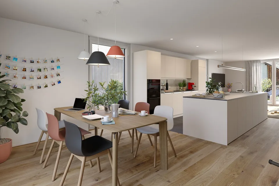 Reihenhaus-Neubau mit Garten und Terrasse inkl. Einstellhallenplatz
