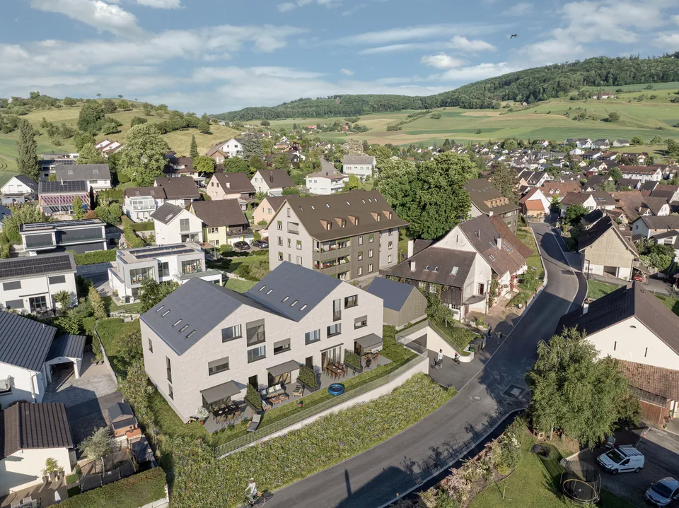 Reihenhaus-Neubau mit Garten und Terrasse inkl. Einstellhallenplatz