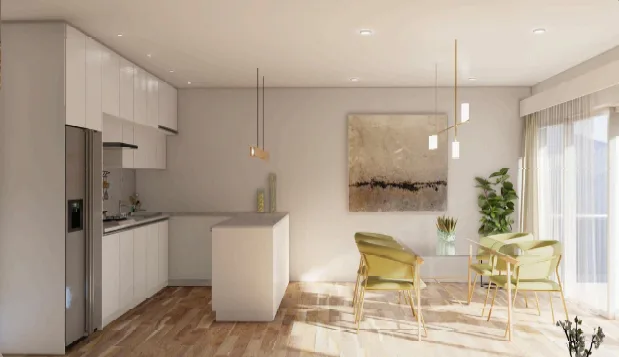 Wohnung mit 3.5 Zimmern auf Plan mit Terrasse - Les Terrasses à Willy