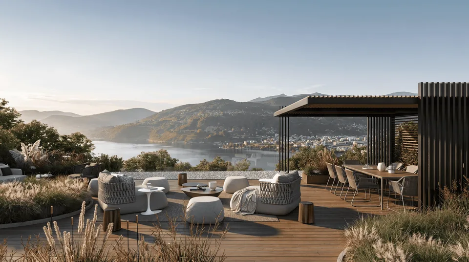 MONTAGNOLA - ATTICO DI LUSSO CON VISTA LAGO E ROOF TOP