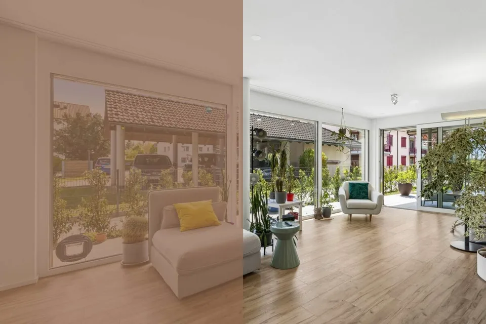 Neuwertige 2.5-Zimmer-Gartenwohnung mit viel Tageslicht