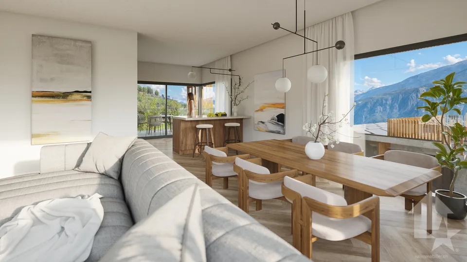 Villa d'architecte 4.5 pièces à construire sur les hauts de Conthey