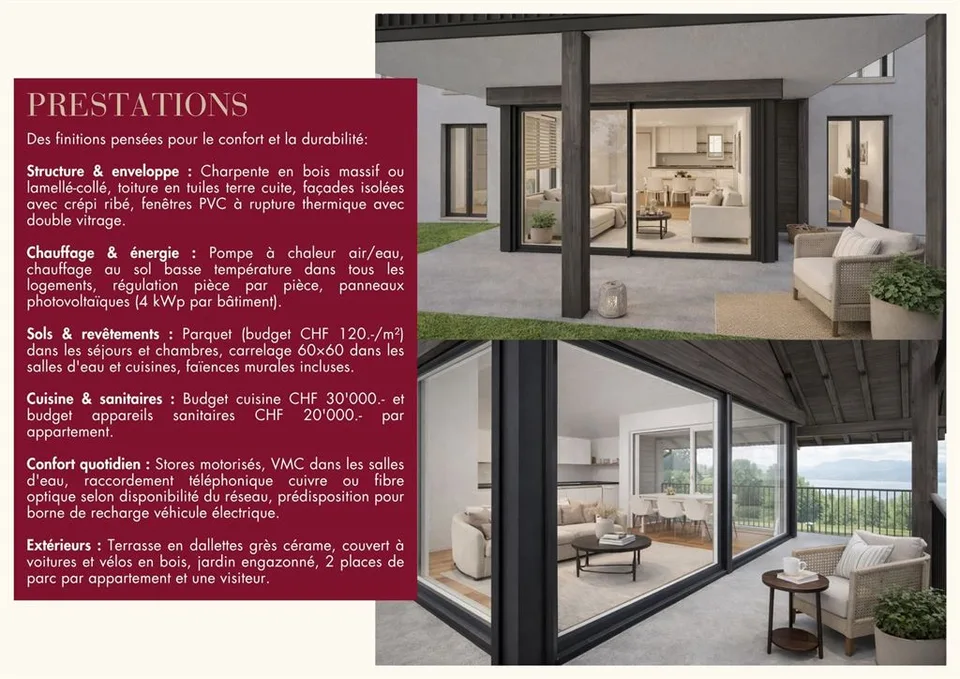 Rez-de-jardin - Nuova costruzione - Arzier - Lot B1