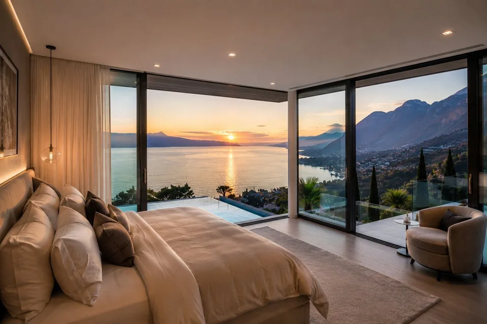 Exklusiv-Villa im Verborgenen in den Höhen von Montreux