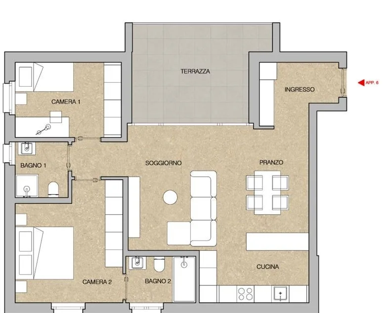 Neue 3.5-Zimmer-Wohnung in Giubiasco – Foto 6 von 6