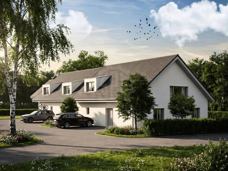 Haus auf Plan - Grundstück B
