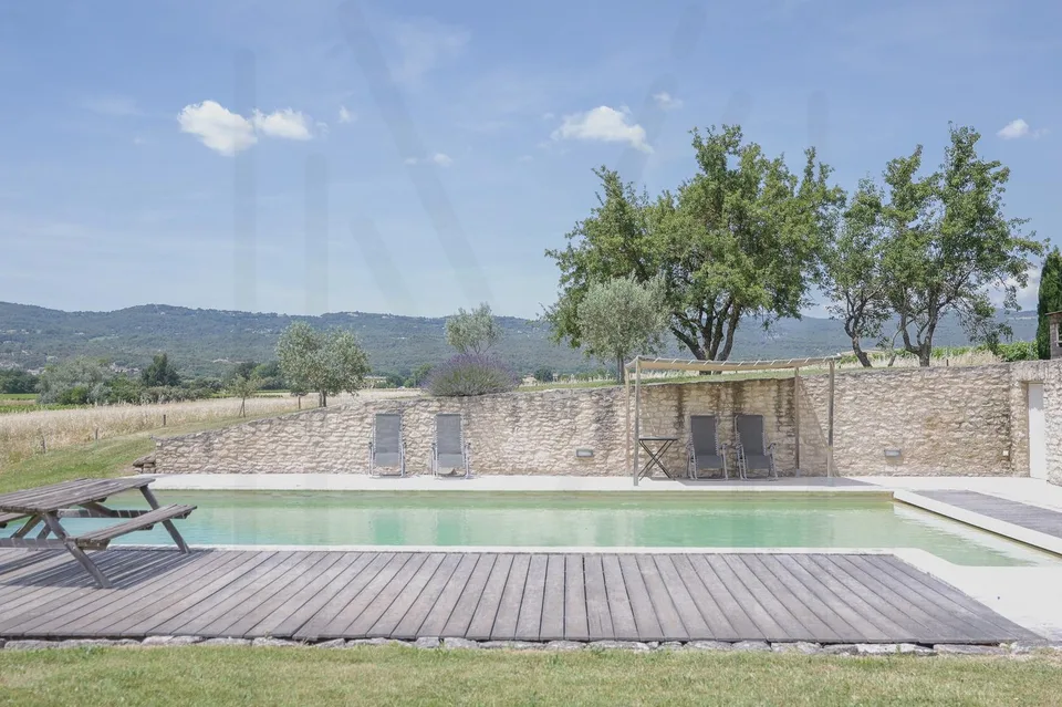 Magnifica bastide in pietra con vista panoramica e piscina riscaldata vicino a Roussillon ? Nel cuore del Luberon