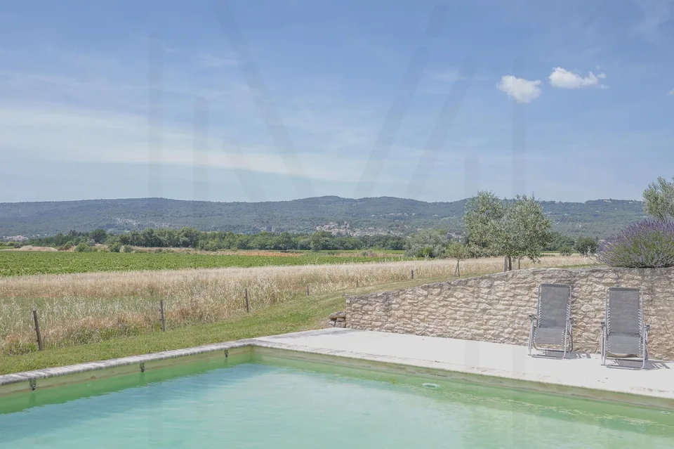 Una magnifica bastide in pietra con vista panoramica e piscina riscaldata vicino a Roussillon ? Nel cuore del Luberon – foto 12 di 13
