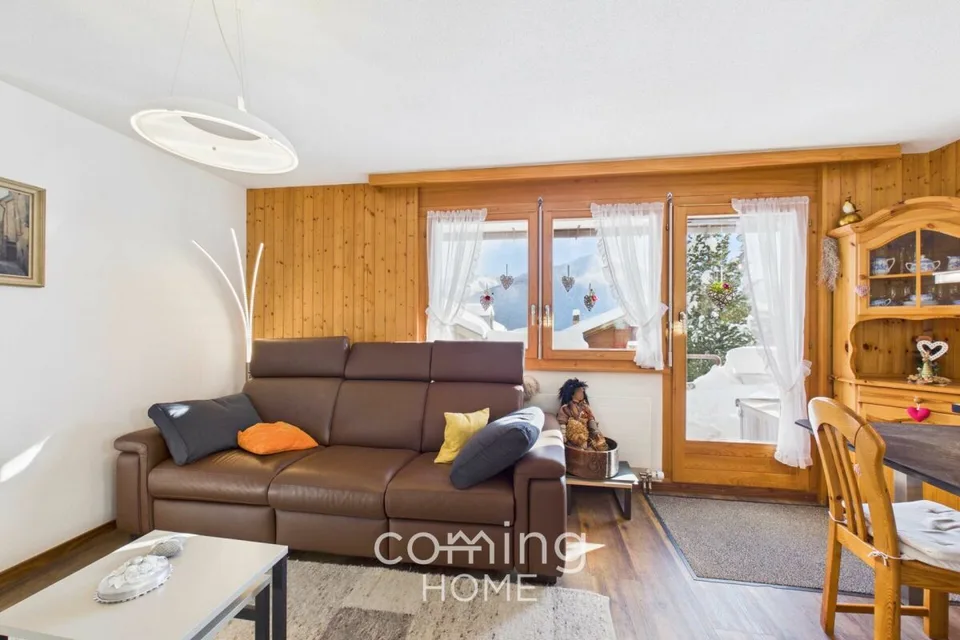Vista panoramica e giardino privato - accogliente appartamento di 3,5 locali a Engersch