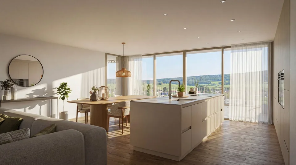 Projet de construction AURELIA Erlinsbach AG – Appartement loggia 4.5 pièces A.01