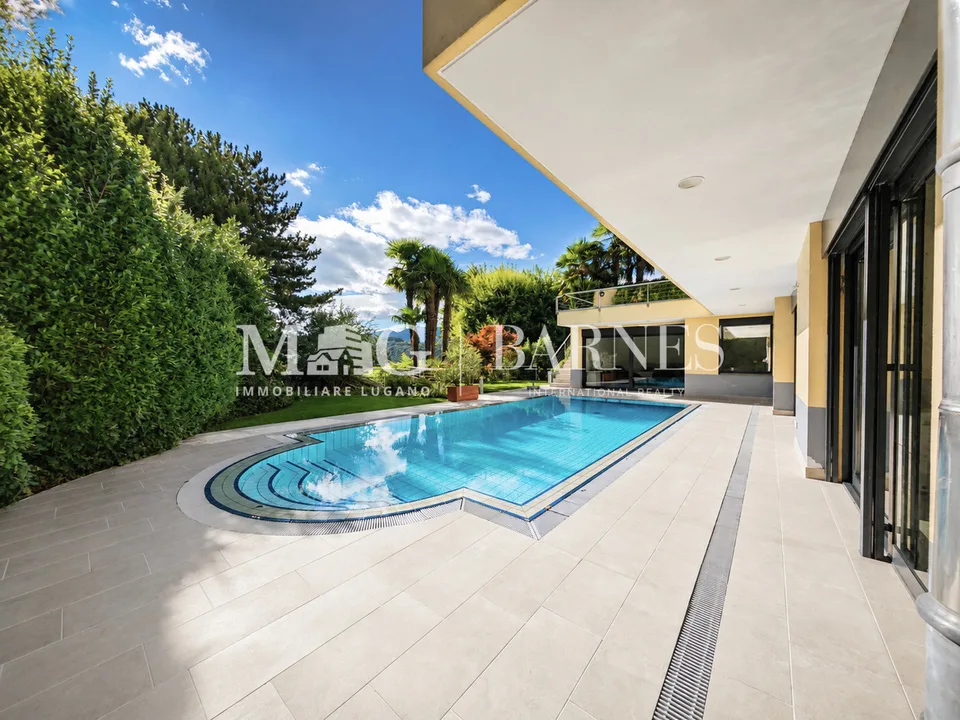 Lugano: Villa signorile con piscina e giardino