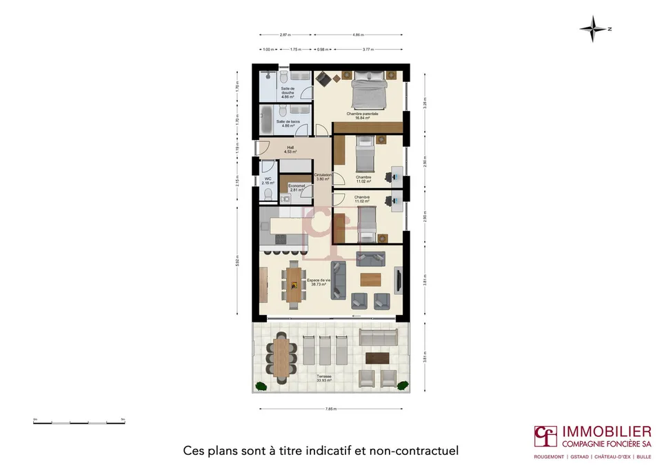 Enney - Résidence de l'Ondine - Appartamento eccezionale di 4.5 locali – foto 12 di 12