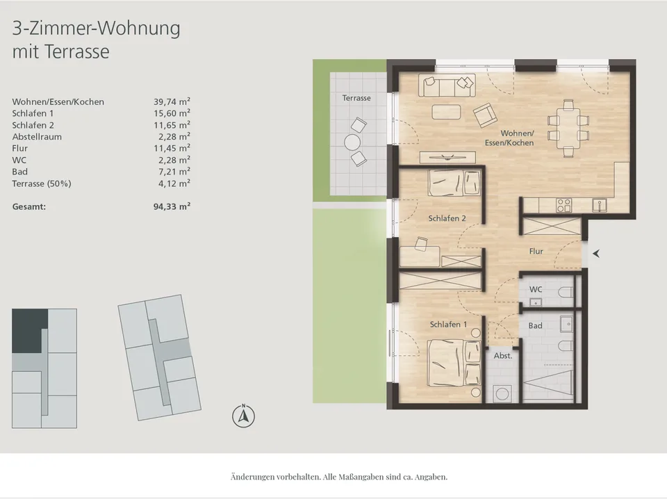 Appartamento di 3 camere a Waldshut