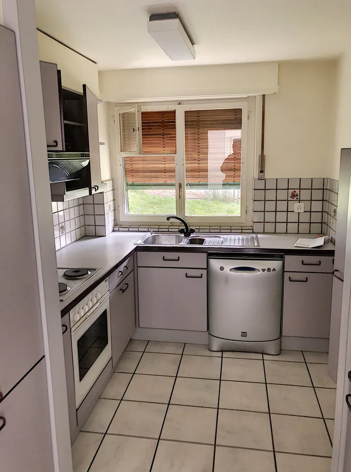 Wohnung mit Garten renoviert