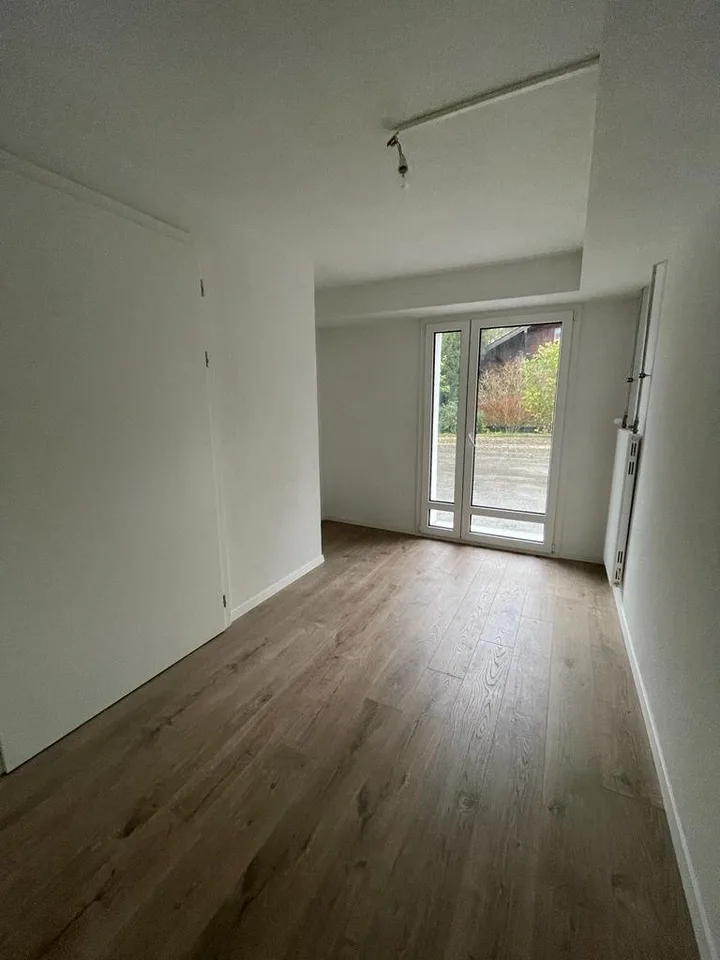 Wohnung mit Garten renoviert