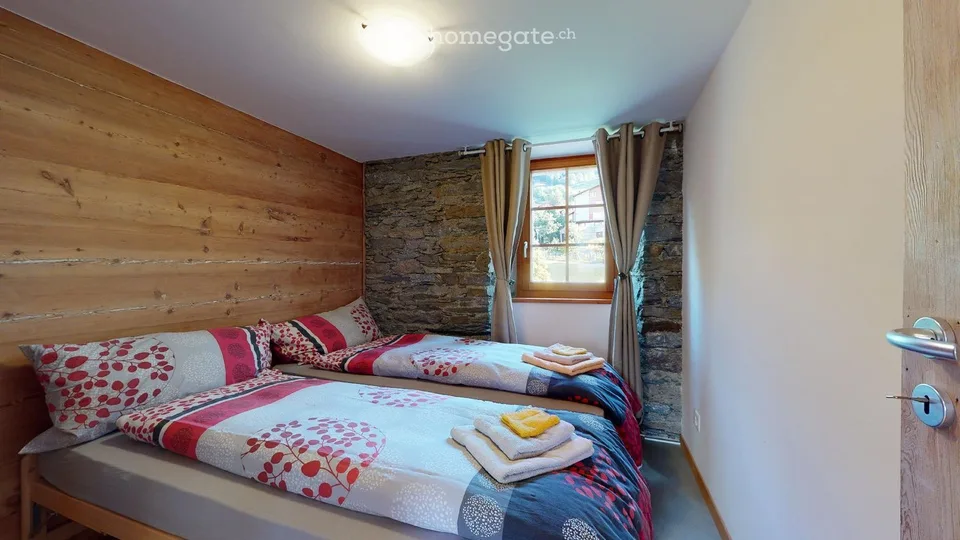 Charmant appartement de 3.5 pièces avec vue sur les montagnes à Unterbäch