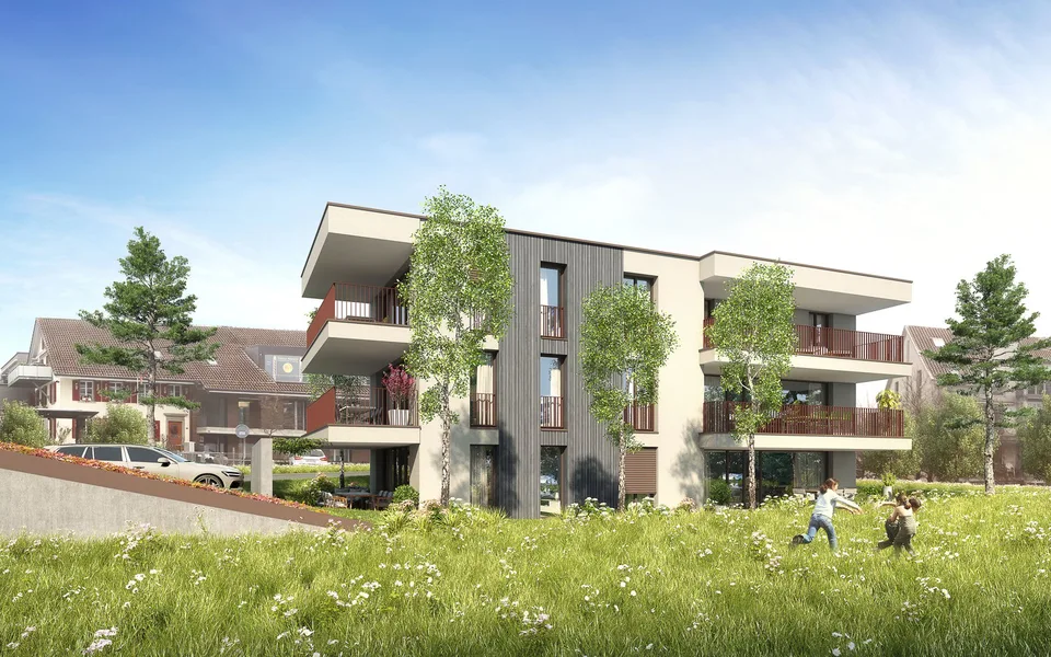 Stilvolle Neubauwohnung mit Gartensitzplatz