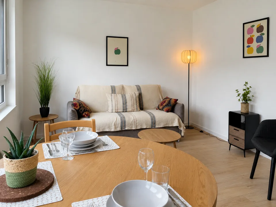 Charming furnished studio in Sion