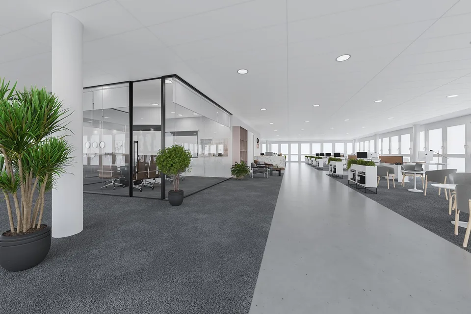 Prächtiges Büro zwischen 250m2 und 1590m2 im neuen Gebäude Le Closel in Renens