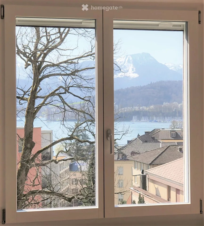 Incantevole appartamento di 3,5 locali con vista panoramica sul lago e le montagne a Lucerna