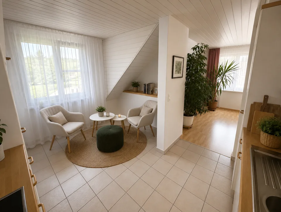 Votre nouvelle maison : appartement mansardé de 97,6 m² à Müllheim