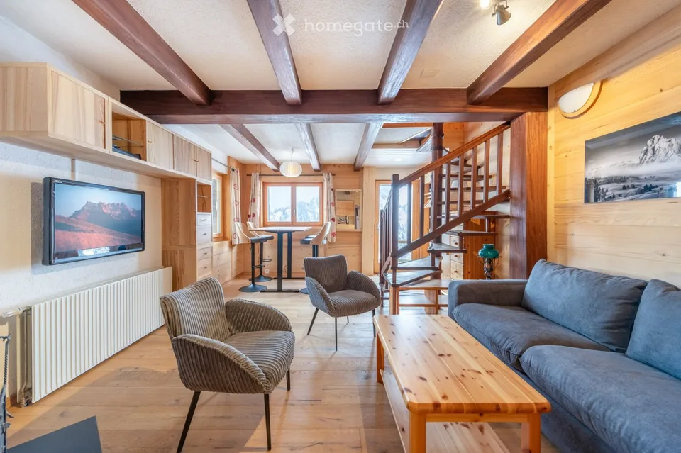 Duplex mit Terrasse und atemberaubendem Blick auf die Dents-du-Midi