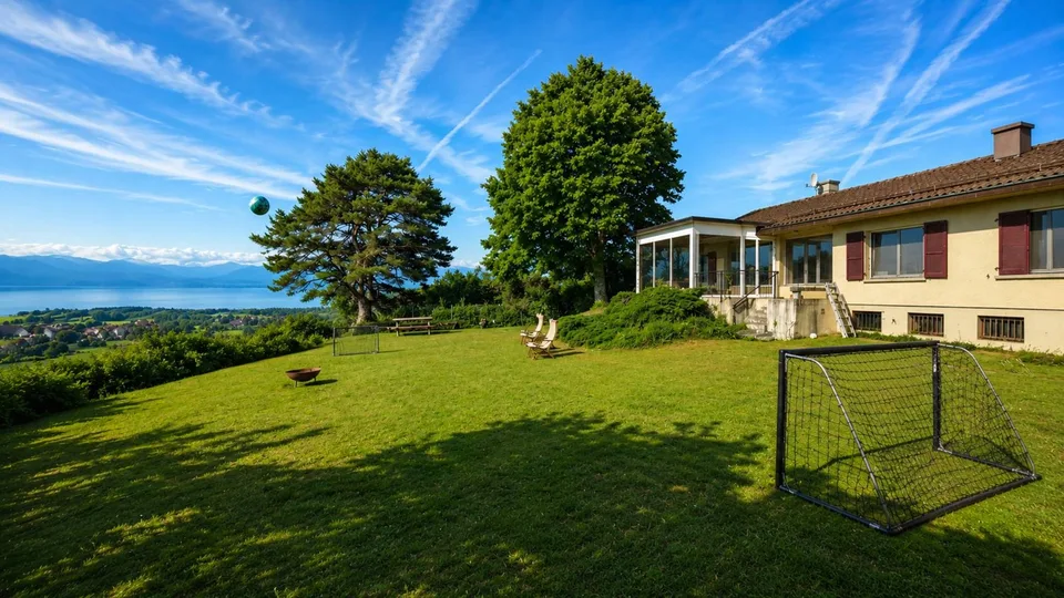 Villa mit 6 Zimmern und Blick auf den See und die Alpen