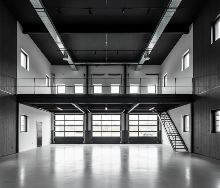 Il tuo nuovo spazio ufficio, atelier e produzione - da 310 m2 a 1'000 m2 altezza del soffitto