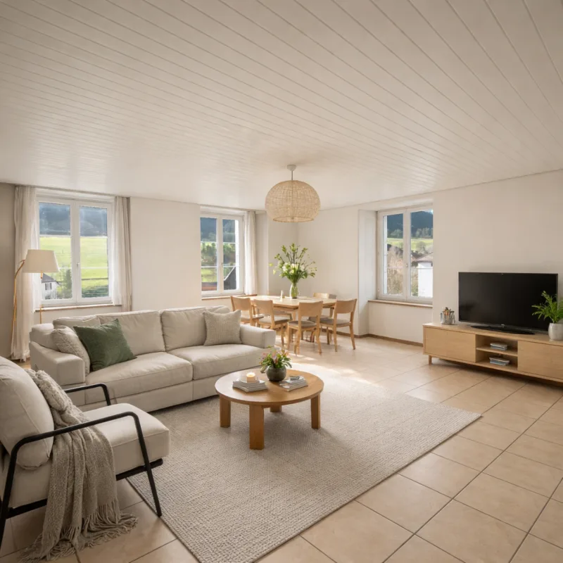 Sonvilier, bel appartement de 3,5 pièces au 2ème étage avec cuisine moderne