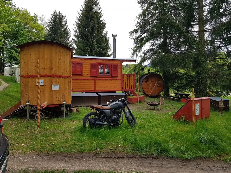 Roulotte de charme avec sauna privé