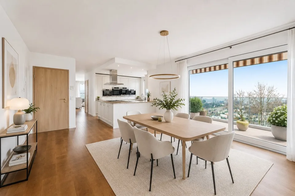 Wohnung mit 5.5 Zimmern und Seeblick sowie privatem Sauna