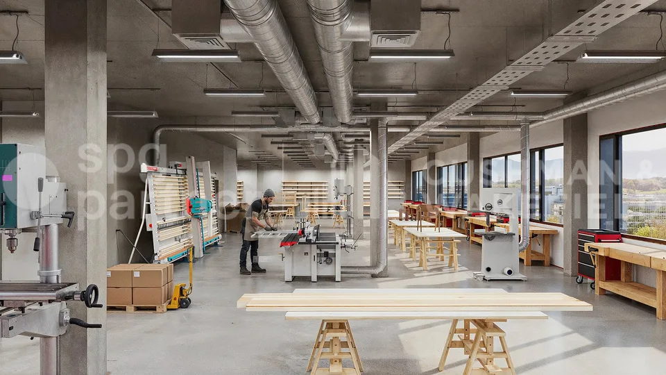 Werden Sie Eigentümer von 260 m² Handwerks- und Industrieflächen in Meyrin - ORIX