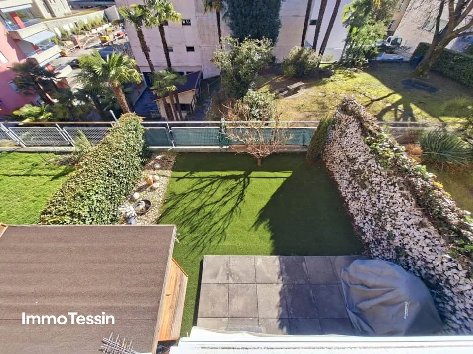 LOCARNO-MURALTO: Appartamento perfetto vicino alla passeggiata del lago con giardino privato in una posizione ideale tra il lago e il centro città