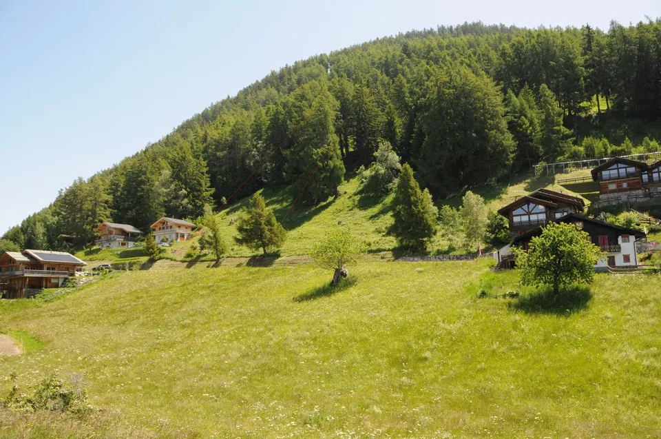 Terrain constructible Isérables (5 minutes de Haute-Nendaz) - Vue panoramique - résidence principale