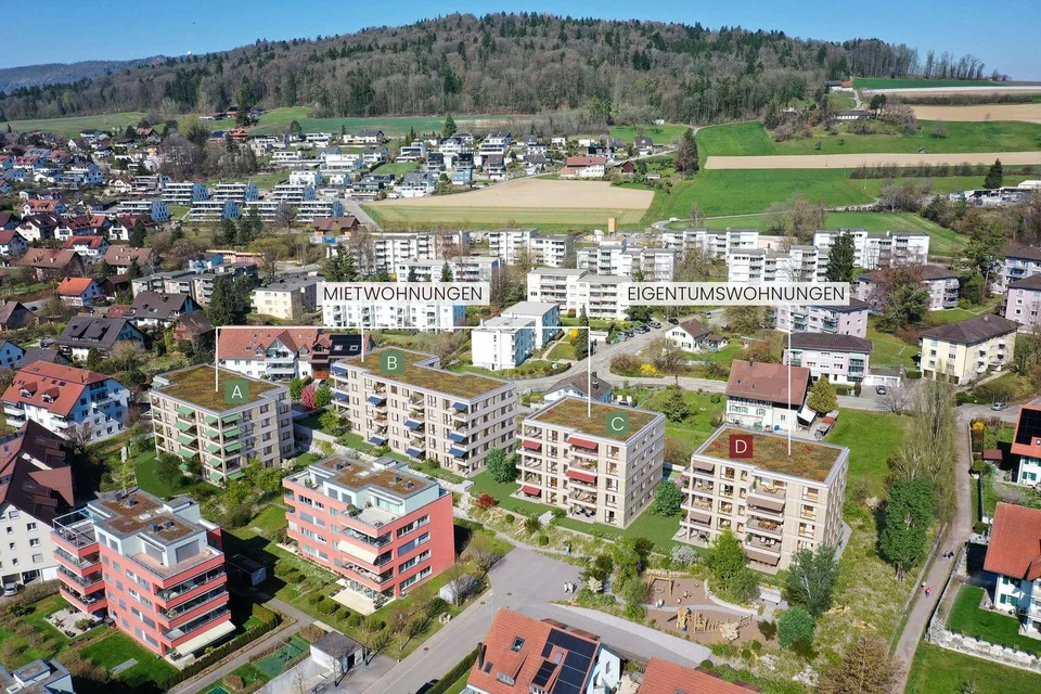 Ihr neues Zuhause im Neubauprojekt Rosengarten - Attraktive 3.5-Zimmerwohnung mit hochwertigem Ausbaustandard