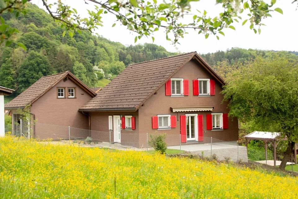 Freistehendes Einfamilienhaus mit Doppelgarage, sofort bezugsbereit